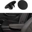 2PCS Armrest Cap Cover Compatible with 07-19 Tahoe Suburban Yukon Cadillac Escalade Seat Parts, Car Accessories Left or Right Rear Bucket Seats Arm Rest Handle Trim Bolt Replaces 15279689 (Black)