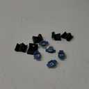 Anbte 5pcs Solar Panel End Clamp for Standard Unistrut, Aluminum 30mm/35mm Solar Panel Brackets with Nuts Bolts, Solar Panel Mounting Kit for Metal Roof, Tin Roof, Flat Roof, Sheet Roof, Black