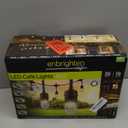 Enbrighten Classic Warm White String Lights, 36ft Black Cord, 18 Shatterproof Acrylic Bulbs, Weatherproof, Outdoor String Lights, 33171