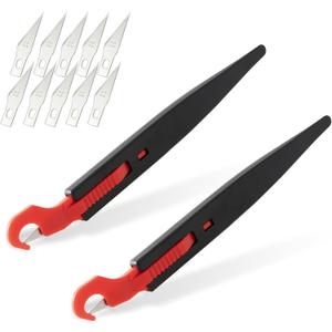 Gomake Vinyl Wrap Guard Cutter Knife Window Tinting Cutter Precision Automotive Safety Cutting Tool for Car Wrapping, Window Tinting,Decals,Signs, Wrap Film and Other Car Vinyl Cutting (W204)