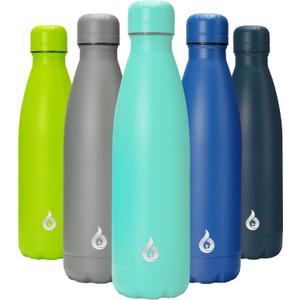 BJPKPK Stainless Steel Water Bottles 17oz Insulated Water Bottle for Travel,Turquoise