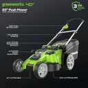 Greenworks 40V 20" Twin Blade Mower, 4.0Ah + 2.0Ah Battery