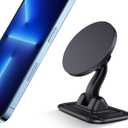 TechMatte Magnetic Dashboard Car Mount, 360 Adjustable Dashboard Phone Holder Designed for iPhone 14 13 12 Pro Max, iPhone 14 Plus and MagSafe Case