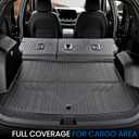 Cargo Mat with Backrest Mat for 2025-2026 Chevy Equinox(Only Gas)/GMC Terrain, All Weather TPE Trunk Cargo Mat Car Accessories for Chevrolet Equinox