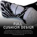 Wildarms Compression Running Ankle Socks for Men Athletic Anti Blister Socks with Cushion, 3 Pairs Basketball Sport Socks (White)