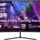 acer Nitro 31.5 Inch FHD 1920 x 1080 1500R Curved PC Gaming Monitor | AMD FreeSync Premium | 240Hz Refresh | 1ms VRB | VESA Mountable | HDR10 | One Display Port 1.4 & Two HDMI 2.0 | ED320Q X2bmiipx