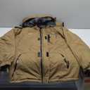 TACVASEN Men's Winter Skiing Jackets Water Resistant Fleece Coats Insulated Thermal Snowboard Jacket Parka Raincoat with Hood (Large, #215 Brown)