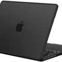 BlueSwan Anti-Cracking Hard Shell Case Compatible with MacBook Pro 14-inch 2025 2024-2021 Release M4 M3 M2 M1 Pro/Max Chip, Anti-Fingerprint Soft TPU Bumper, Frosted Black