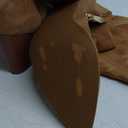 VOMIRA Knee High Cowboy Boots for Women Pointed Toe Chunky High Heels Pull-on Embroidered Boots Western Boots Wide Calf Cowgirl Boots 8