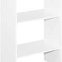 ClosetMaid SuiteSymphony Wood Shelf Unit, 2 Shelves, Adjustable, for Storage, Closet, Clothes, Shoes, Décor, TV, Books, Pure White