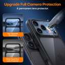 5 x TAURI for iPhone 17 Pro Case, Full Camera Protection with Screen Protector, Anti-Yellowing Military-Grade Protection Shockproof Slim Phone Case for iPhone 17 Pro, Black