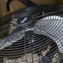 Comfort Zone 18-Inch High-Velocity Industrial Floor Fan, Heavy-Duty 3-Speed Metal Shop Fan with 180 Adjustable Tilt & Carry Handle, Quiet Vibration-Free Cooling for Garage, Workshop, & Home