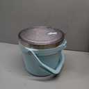 Insulated Ice Bucket with Lid and Scoop - Extra Large Double-Walled Ice Bucket for Parties, Cocktail Bar, Stainless Steel Wine Chiller, Beverage Tub with Handle and Bottle Opener (Ocean Blue)