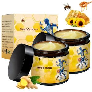 2 Pcs Bee Venom Cream, Professional Bee Venom Cream, Natural Joint Gel, for Neck,Waist,Back Hand Feet and Leg