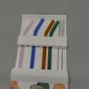 6 Pcs Reusable Bent Glass Drinking Straws,9''x10 mm Colorful Glass Straws for Beverages, Shakes, Milk Tea, Juices,Set of 6 Bent with 2 Cleaning Brushes -Shatter Resistant