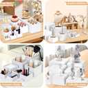 10 PCS Buffet Risers, Large Food Risers for Buffet Table, Food Display Risers for Party, White Acrylic Boxes Dessert Table Display Set, Risers Display Stands (Size 10" 9" 8" 7" 6" 5" 5" 4" 4" 3", White)