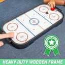 GoSports 30 Inch Table Top Air Hockey Game for Kids - Portable, Battery Operated Game Table - Black