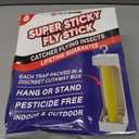 Fly Stick Sticky Fly Traps for Indoors Outdoor 6pk. Non-Toxic Super Sticky Hanging Flies Catcher Paper Tape Strips for Home. Catches All Bugs and gnats. Indoor Outdoor House Flying Insect Trap.