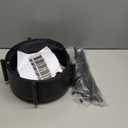 SAYZH Fruit Vegetable Basket for Kitchen, Rotating Storage Rack, 5 Tier Rolling Cart with top lid, Large Metal Wire Wheels, Black