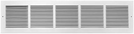 C123RW30X6 Baseboard Return Air Grille White - 30 x 6 in.