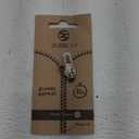 ZlideOn Zipper Pull Replacement - Silver, Normal (L) - Instant Zipper Replacement Slider for Plastic Zippers