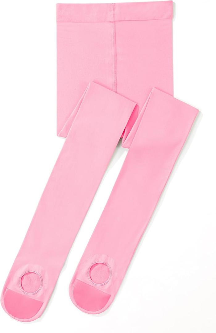 3 x Girls' Convertible Ballet Tights, 50D Ultra Soft Professional Transition Dance Tights for Ballet (Pink)