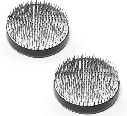 Flower Frog Stainless Steel Pin Frog Flower Arrangement Holder (2.76 Inch (2pcs))