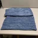 MIULEE Pack of 2 Corduroy Decorative Throw Pillow Covers 20x20 Inch Soft Boho Striped Pillow Covers Modern Farmhouse Home Decor for Summer Coastal Sofa Living Room Couch Bed Blue