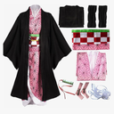 Anime Cosplay Costume Outfit Dress Suit Full Set with Hairwear and Mouthpiece Two Style Women Size M