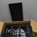 Large Power Tool Organizer Wall Mount,4 Layers Heavy Duty Metal Loads 400lbs,Power Tool Shelf Battery Storage with 8 Cordless Drill Holder,Utility Racks for Garage Workshop (Black)