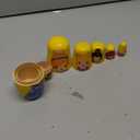 Princess Nesting Dolls for Girls Kids, 6 Pcs Princess Girls with Dress Handmade Wooden Nesting Dolls Matryoshka Doll for Kids Birthday Home Decoration