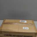 Under Sink Organizer, 2 Pack 2 Tier Pull out Cabinet Organizer Baskets with Mesh Sliding Drawers, Slide out Sink Storage Shelves for Kitchen, Bathroom, Pantry, Cabinet Organizers and Storage(White)