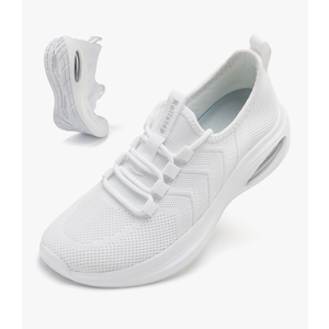 Wide Toe Box Shoes Women Extra Wide Width Sneakers Air Cushion Road Running Shoes Ultra Light Tennis Gym Workout Training Shoes Breathable Walking Shoes with Arch Support, 38