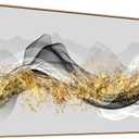 Tucai Decor Wall Art Modern light Luxury Abstract Gold ink Landscape Canvas Wall Art for Living Room and Bedroom Color Pictures Artwork Home Decor Canvas Print Wall Decor Ready to Hang 20x40inch (Framed)