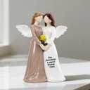 Gifts for Women, 6.3" Guardian Angel Statue Figurine of Two - Heartwarming Gift for Mom, Her, Teen Girl - Symbol of Companionship & Hope, Home Decor