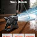 VEVOR Blower Fan, 13 in Portable Utility Floor Fan, 300 CFM, 3 Speeds, Multi-Angle Airflow, Lightweight Portable High Velocity Air Mover, for Drying, Dehumidifying, Carpets, Air Circulation, Cooling