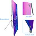Adjustable X Banner Stand Fits Any Banner Size Width 23" to 32" and Height 63" to 78"