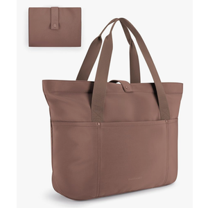 BAGSMART Tote Bag for Women, Foldable Tote Bag With Zipper Travel Large Shoulder Bag Handbag