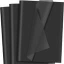 Black Tissue Paper for Gift Bags 40 Sheets Weddings Birthday Fall Decoration Sunflower DIY Art Crafts Packaging Wrapping Paper Bulk, 14 x 20 Inch