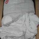 Utopia Bedding Comforter Duvet Insert, Quilted Comforter with Corner Tabs, Box Stitched Down Alternative Comforters King Size (White) (King (Pack of 1))