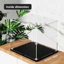 Clear Acrylic Display Case, Self-Assemble Showcase for Collectibles, Action Figures, Dolls- Alternative Glass Box for Commemorative Gifts16*13*14inch,40*33*35cm