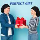 4 Pieces Unisex Dreadlock Cap, Black Long Hair Dreads Caps Head Wraps Hair Accessories Sleeping Loc Bonnet for Men and Women (Black)