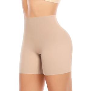 Seamless Slip Shorts for Women Under Dress Shaping Boyshorts Panties Tummy Control Shapewear, M
