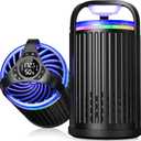 Fruit Fly Traps for Indoors, Smart Fly Trap Indoor Bug Zapper Gnat Traps for House Indoor Plant, Pest Control with 10PCS Refills (Black)