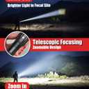 Victoper LED Flashlight 2 Pack, Bright Tactical Torch High Lumens 5 Modes, Waterproof Zoomable Flash Light for Outdoor, Birthday Gifts for Men, Dorm Room Hiking Camping Essentials Gear for Guys