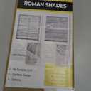 UNISHADES no Drill Cordless Roman Shades for Windows, 23" W × 64" H - Light Filtering - Linen - Beige