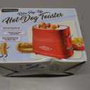 Nostalgia HDT600RETRORED Retro Pop-Up 2 Hot Dog and Bun Toaster, With Mini Tongs, Works With Chicken Dogs, Turkey Dogs, Veggie Links, Sausages and Brats
