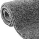 Bathroom Rugs, 24x36 Inches - 3X Longer Lifespan, Resists Flattening & Anti-Shedding Bath Mat, Non-Slip, Soft & Absorbent, Dense High-Resilience Plush Microfiber Carpet for Busy Bathrooms - Grey