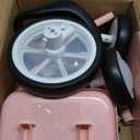 Bobike Toddler Tricycle for Ages 2-5 Years, Tricycle with 2 LED Light Wheels, Toddler Bike with 3-Position Seat and Rear Basket, Kids Bike Gift for Boys & Girl (Black)