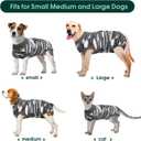 Kuoser Recovery Suit for Dogs Cats After Surgery, Professional Pet Recovery Shirt Dog Abdominal Wounds Bandages, Substitute E-Collar & Cone,Prevent Licking Dog Onesies Pet Surgery Recovery Suit, Size: Small (Back:11.4-13.4'', Weight:7-15 Lb)